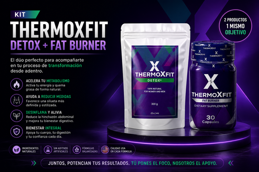 Kit Thermoxfit   Pastillas - Detox